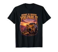 Camper Van Home est l'endroit où Vous Le garez Camping en Camping-Car T-Shirt