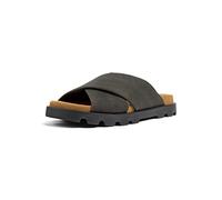 Camper Women's Brutus Sandal K201322 Flat, Dark Gray 013, 35 EU