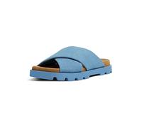 Camper Women's Brutus Sandal K201322 Flat, Medium Blue 009, 42 EU