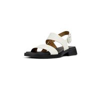 Camper Women's Dana K201486 2-Strap Sandal, White Natural 007, 40 EU