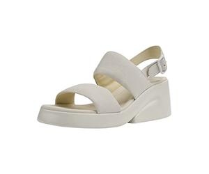 Camper Women's Kaah K201352 2-Strap Sandal, White Natural 001, 41 EU