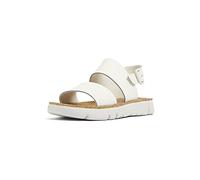 Camper Women's Oruga K201038 Flat Sandal, White Natural 015, 39 EU