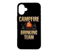 Campers Gift - Campfire Drinking Team Camping Outdoors Funny Coque pour iPhone 16 Plus