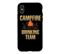 Campers Gift - Campfire Drinking Team Camping Outdoors Funny Coque pour iPhone X/XS