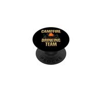 Campers Gift - Campfire Drinking Team Camping Outdoors Funny PopSockets PopGrip Adhésif