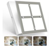 camperxlite 21,5CM x 21,5CM Plafonnier LED 12V 12W CampingCar LED Acrylique 1080LM Gradateur Intégré, pour Caravane Motorhome Van Voiture Camion Yacht, CRI 90+(5000K)