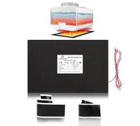 CamperXlite Tapis de chauffage pour réservoir de camping-car avec thermostat automatique et adhésif puissant, 45 cm x 30 cm, 12 V DC, chauffage de réservoir de matières fécales, parfait pour caravane