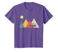 Campeur Van La Vie - Vanlife T-Shirt, Enfant, Violet Chiné, 2 Ans
