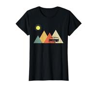 Campeur Van La Vie - Vanlife T-Shirt, Femme, Noir, S