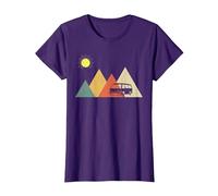 Campeur Van La Vie - Vanlife T-Shirt, Femme, Violet, S
