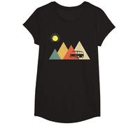 Campeur Van La Vie - Vanlife T-Shirt, Fille, Noir, S