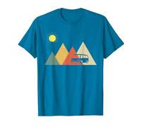 Campeur Van La Vie - Vanlife T-Shirt, Homme, Saphir, 3XL