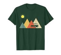 Campeur Van La Vie - Vanlife T-Shirt, Homme, Vert Forêt, M