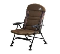 CampFeuer Chaise de pêche camouflage marron | Chaise de camping pliable à hauteur réglable | Chaise de voyage d'extérieur pour camping, tente, pêche | Chaise de pêche pliable