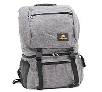 CampFeuer Sac à Dos avec Compartiment réfrigéré| Gris | Sac isolé de 20 litres pour Le Barbecue, Le Camping, la Plage et Les activités de Plein air
