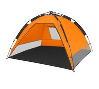 CampFeuer - Tente de Plage, Orange/Gris, UV50+, Tente de Plage Automatique, Beach Tent
