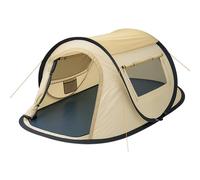CampFeuer Tente instantanée pour 2 Personnes Quiki | Tentes Pop up pour Le Camping | étanche | Tente pour Le Camping, Le Festival, Le Plein air et Plus (crème/Beige)