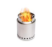 Campfire de Solo Stove, réchaud portable pour le camping, la randonnée, les balades et la survie, combustible liquide non requis, combustion du bois puissante et efficace et faible émission de fumée, 4+ personnes, acier inoxydable 304, compact: 23,5x17,8cm, et léger: 1000g