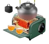 Campfire Heat Stove - 1200W Portable Heater, Outdoor Cooking Burner, Compact Gas Stove, All-Season Tent Heating | Winter Camping Warm Shelter, Ideal For Backpacking Hiking Fishing Trips