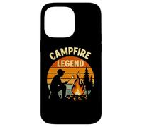 Campfire Legend Retro Outdoor Camping Graphique Amusant Coque pour iPhone 14 Pro Max