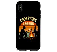 Campfire Legend Retro Outdoor Camping Graphique Amusant Coque pour iPhone XS Max