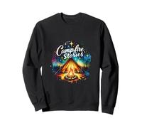 Campfire Stories Tente de Camping randonnée Étoiles d'été Sweatshirt