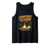 Campfires and Coding That's My Therapy Débardeur