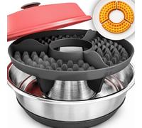 campiform Insert gaufré compatible avec le four de camping Omnia - Insert gaufré en silicone de qualité alimentaire et résistant à la chaleur - Accessoire pour le camping, gaufres belges