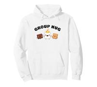 Camping Amusant « Group Hug » de S'mores en Train de Griller des guimauves Sweat à Capuche