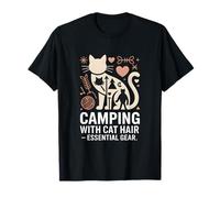 Camping avec Poils de Chat Essential Gear Funny Camper T-Shirt