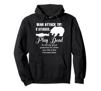 Camping Bear Attack Tip Funny Hiking Camper Men Women Kids Sweat à Capuche