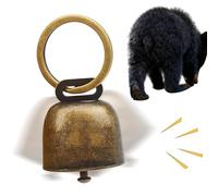 Camping Bear Bell - Dispositif de sécurité à sonnerie à décibels élevés, alerte animale/accessoire de protection personnelle | Idéal les sentiers de randonnée, le camping en forêt, les voyages en