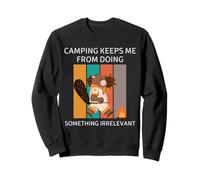 Camping Beaver me empêche de Faire Quelque Chose d'inutile Sweatshirt