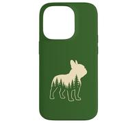 Camping Bouledogue Français Nature Randonnée Arbres Frenchie Coque pour iPhone 14 Pro
