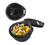 Camping Bowl - Vaisselle Empilable Avec Sac De Rangement | Petit Serrand Portable 4 Pièces, Couverts De Pique-nique Avec Poignées | Kit De Cuisine Pour Soup Rice Pour La Randonnée Sur La Plage