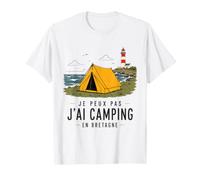 Camping Bretagne Phare Bord de Mer Campeur Breton T-Shirt