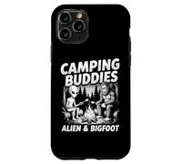 Camping Buddies Alien and Bigfoot Campfire Graphique Extérieur Coque pour iPhone 11 Pro