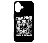 Camping Buddies Alien and Bigfoot Campfire Graphique Extérieur Coque pour iPhone 17