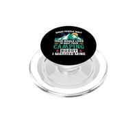 Camping Buddy I Married Mine Hiking Camper Adventure Lover PopSockets PopGrip pour MagSafe