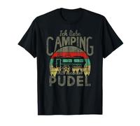 Camping-Car Chien J'aime Camping avec Mon Caniche T-Shirt