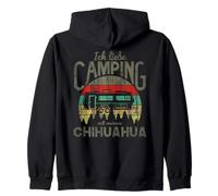 Camping-Car Chien J'aime Camping avec Mon Chihuahua Sweat à Capuche