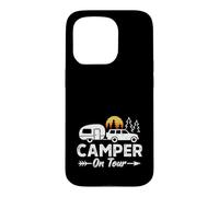 Camping-Car en Tournée Camping Caravane Coque pour iPhone 15 Pro