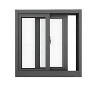 Camping-Car Fenêtre Coulissante en Verre Trempé Avec Moustiquaire Amovible pour Fourgon Aménagé Cave Poulailler Robuste Aluminium 40 45 55 60 62 65 75 76 80 82 90 100cm(Black,65x30cm)