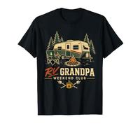 Camping-Car Grandpa Weekend Club Campfire T-Shirt