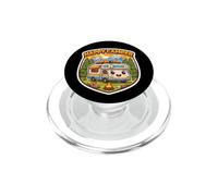 Camping-Car Happy Camper RV Camping Pun Joke Camp Lover PopSockets PopGrip pour MagSafe