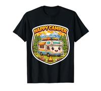 Camping-Car Happy Camper RV Camping Pun Joke Camp Lover T-Shirt Graphique avec Valeur