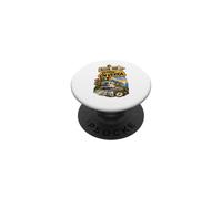 Camping-Car Humour Aller Retour Cadeau retraité Voyageur PopSockets PopGrip Adhésif