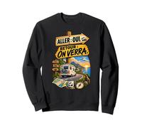 Camping-Car Humour Aller Retour Cadeau retraité Voyageur Sweatshirt