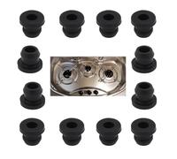 Camping Car Pieds en Caoutchouc Antirouille 12 Pièces Capuchon de Protection en Caoutchouc, Caoutchoucs de Grille de Cuisine Compatibles avec Les tiges Dometic, Smev, Thetford et 5 mm
