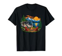 Camping Car Plein Temps Maman Route Roues Nomade T-Shirt